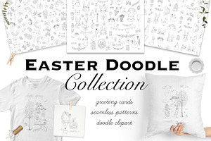 Vector Easter Doodle Collection