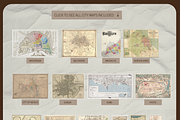 Vintage Maps of the World Bundle, a Background Graphic by Golden Vision Studio (Thumbnail 6 of 8)