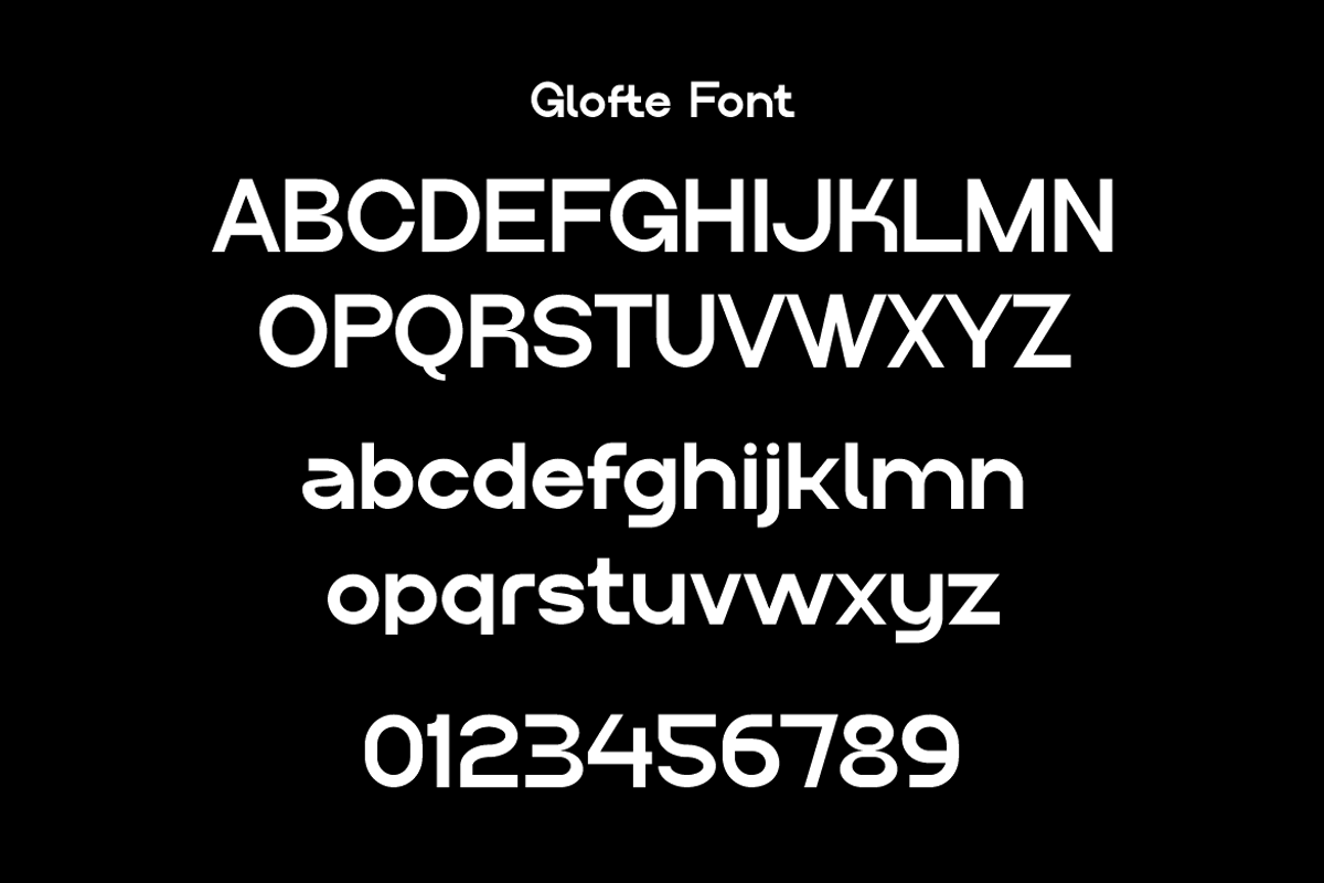 Glofte - Modern Logo Font, a Sans Serif Font by Iqsiart Studio (Photo 8 of 12)