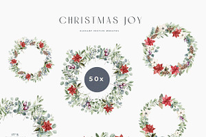 Modern Christmas Watercolor Graphics