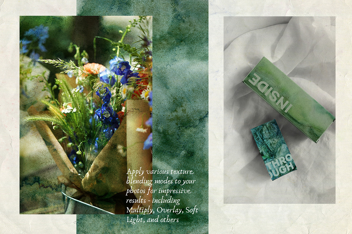 Ocean watercolor textures background, a Texture Graphic by Yuliya Derbisheva (Photo 8 of 12)