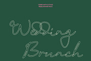 CS Ariana Dashed, a Script Font by Craft Supply Co. (Thumbnail 4 of 8)