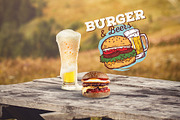Burger&Beer Mock-up / Scene Creator, a Product Mockup by relineo.mock-ups (Thumbnail 16 of 16)