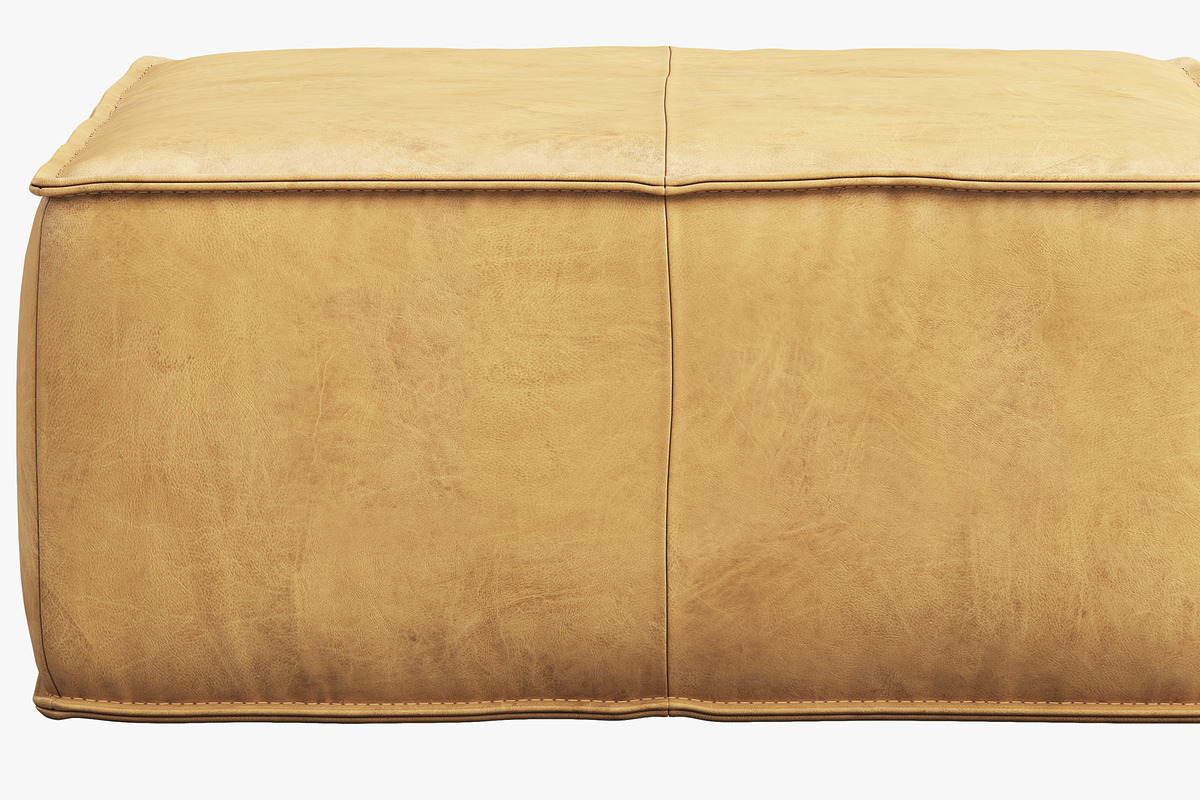 Joybird Lyle Leather Ottoman, a Furniture 3D Model by 3dmitruk (Photo 22 of 30)