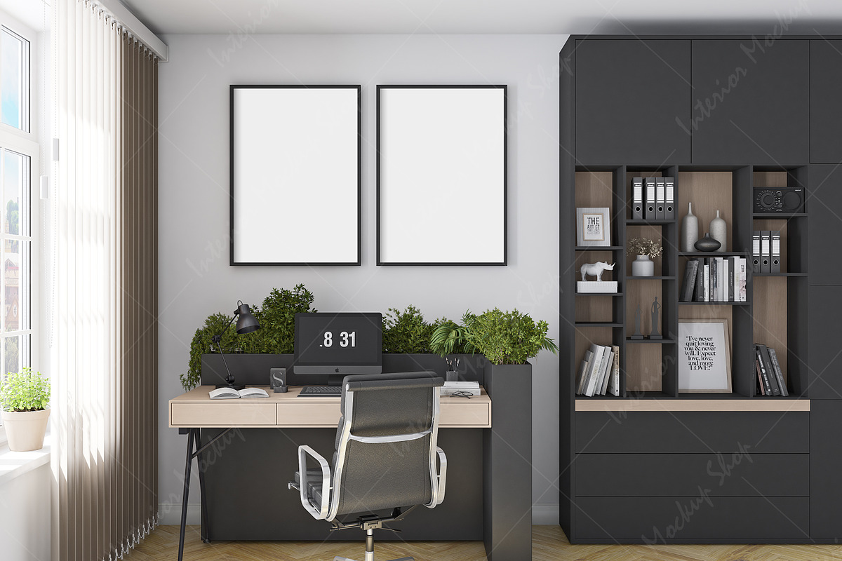 Frame Mockup Office - 862, a Print Template by Mockup Shop (Photo 2 of 3)