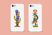Abstract fantasy flowers set, a Decorative Illustration by Good Studio (Thumbnail 4 of 6)