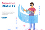 Online Technologies Isometric, a Person Illustration by TAlex (Thumbnail 4 of 6)