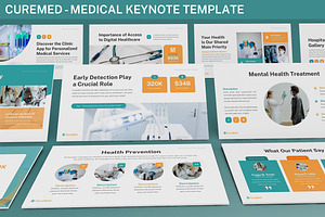 Curemed - Medical Keynote Template, a Presentation Template by SlideFactory