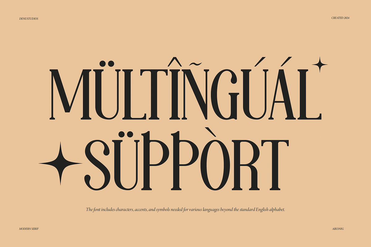Aikonig | Modern Serif Font, a Serif Font by Denustudios (Photo 13 of 15)