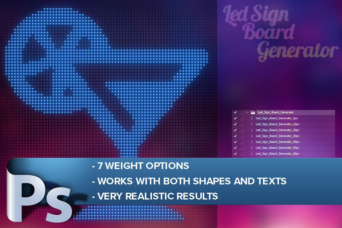 Led Sign Board Generator, an Action Add-On by Creative Graphics (Photo 3 of 7)