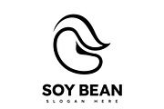 Soy bean logo healthy food vector, a Background Graphic by T.Vooka (Thumbnail 3 of 3)
