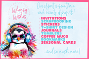 Chill Summer Animals Bundle, an Animal Illustration by Whimsy & Wishes (Thumbnail 5 of 6)