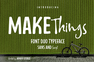 Make Things - Font Duo Typeface