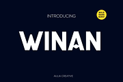 Winan, a Sans Serif Font by Auliacreative (Thumbnail 1 of 7)