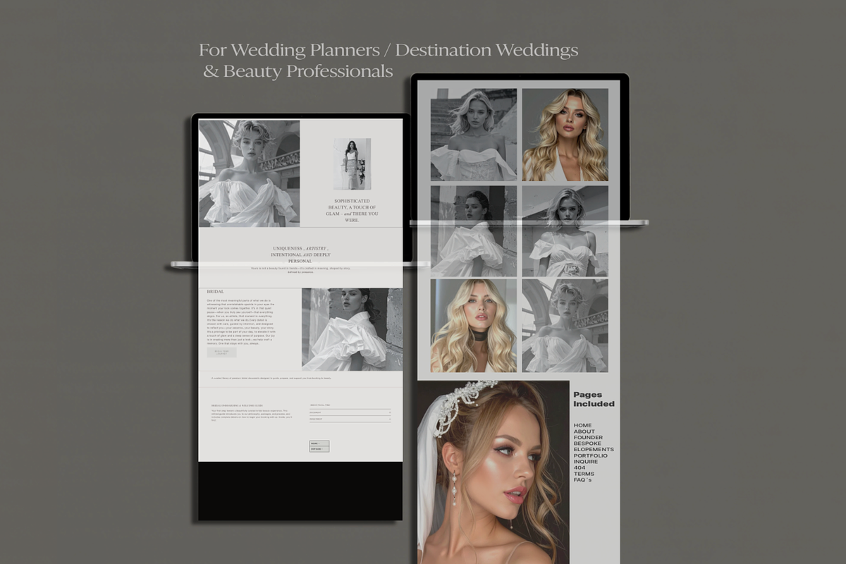 ES Bridal Squarespace 7.1 Template, a Websites & App Template by Atelier Contour (Photo 5 of 7)