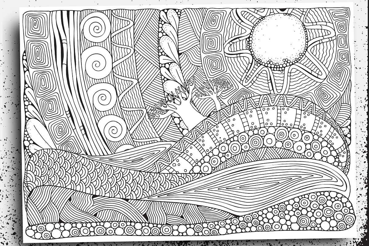 Black and white landscapes, a Texture Illustration by ImHope (Photo 2 of 15)