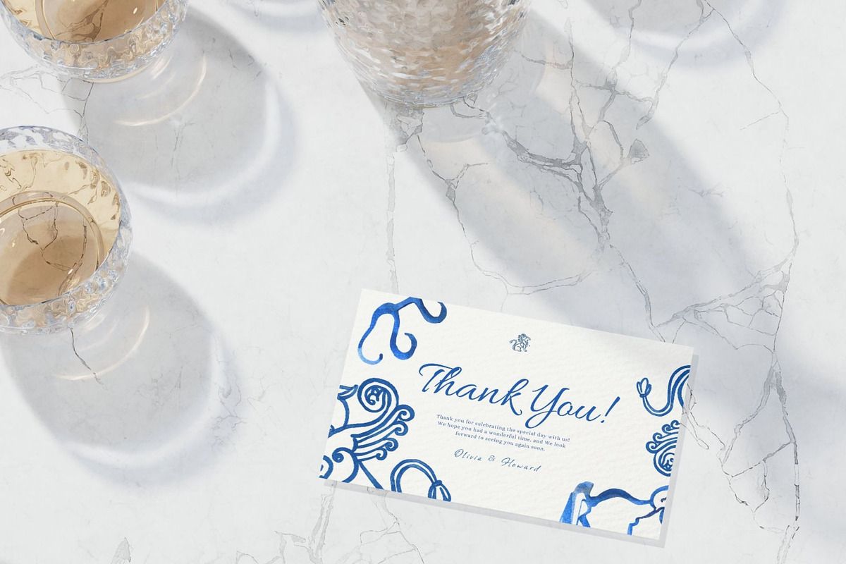 Blue Scandinavian Template Bundle, a Stationery Template by Alisa Mikibith Art (Photo 7 of 19)