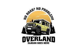 Overland Camper Offroad Logo