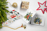 Watercolor Christmas Houses, an Illustration by annasokol_ (Thumbnail 7 of 9)
