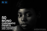 50 Monochromatic Presets for Ps - Lr, a Preset Add-On by ShinyPixel (Thumbnail 1 of 17)
