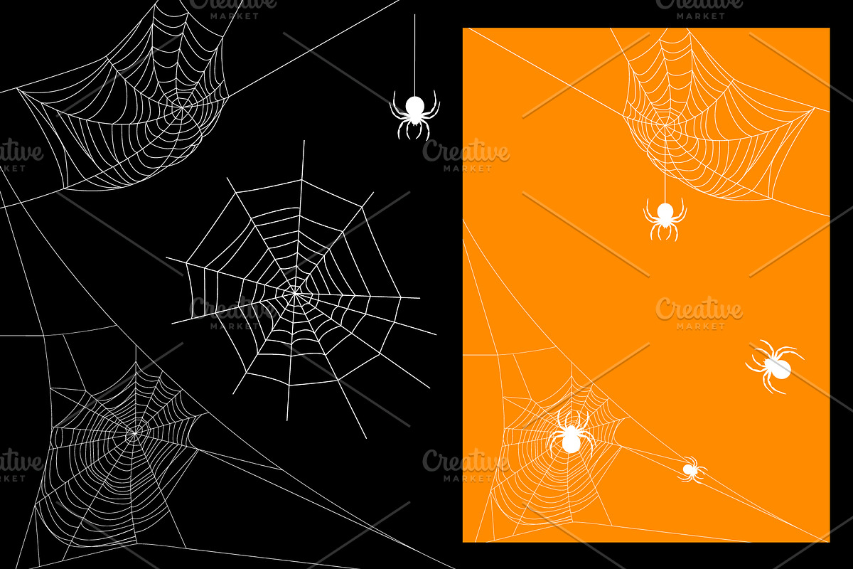 Spider Webs (clip art, EPS, PNG), an Object Graphic by Sveta Aho (Photo 2 of 2)