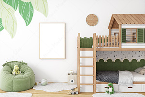 Kids Room Mockup PSD PNG JPG