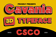 CS Cavania 3D, a Sans Serif Font by Craft Supply Co. (Thumbnail 1 of 8)