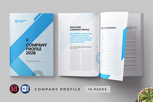 Company Profile Layout | Word, a Brochure Template by HiveArts