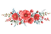 Spring Watercolor Flowers, an Illustration by jahid234 (Thumbnail 15 of 15)
