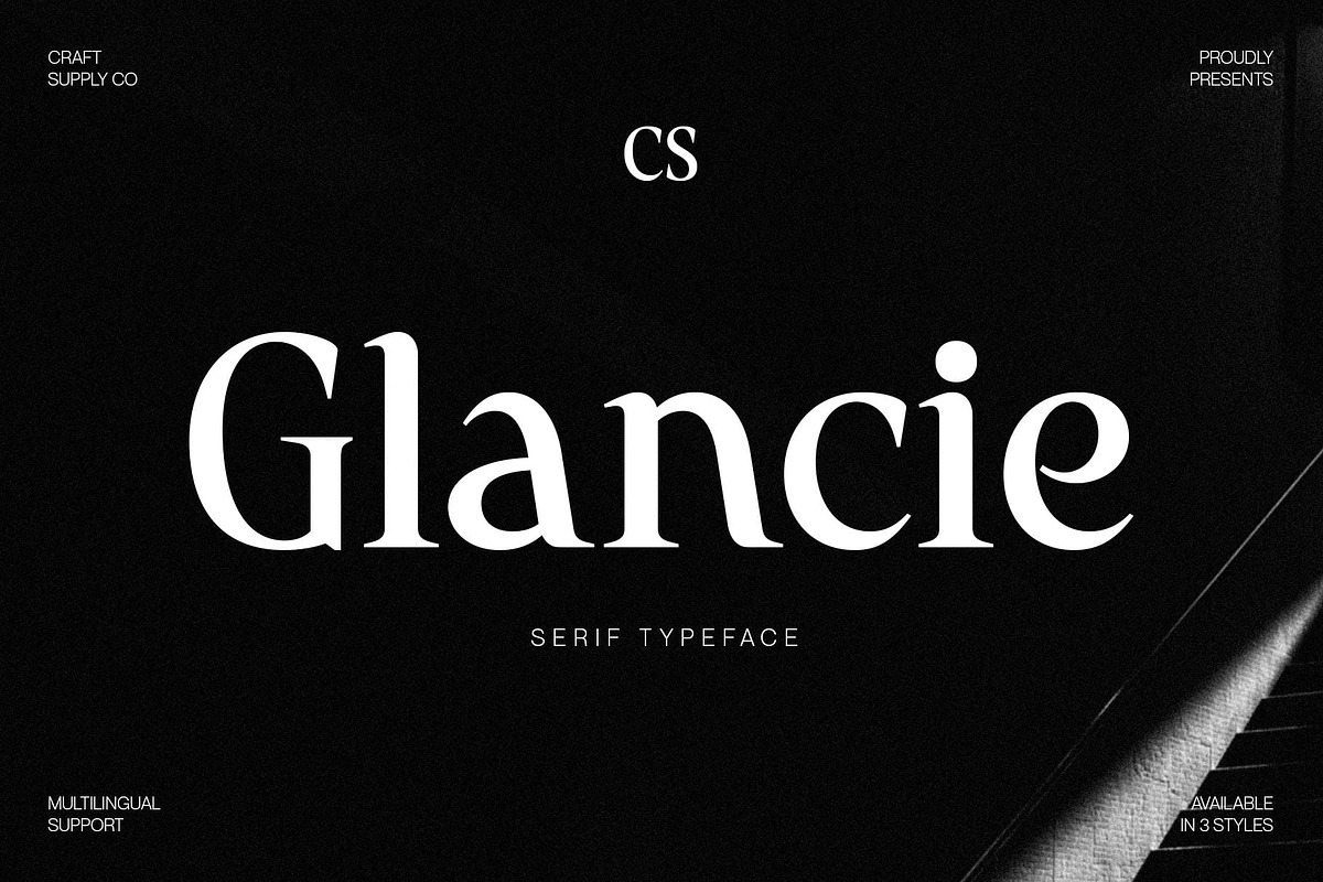 CS Glancie – Modern Serif Font, a Serif Font by Craft Supply Co. (Photo 1 of 8)