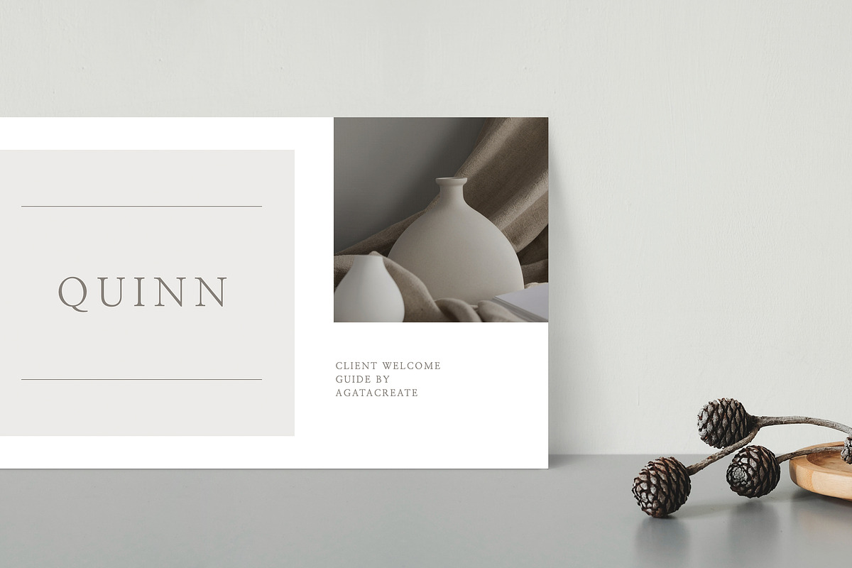 QUINN Keynote Client Welcome Guide, a Presentation Template by AgataCreate (Photo 2 of 16)