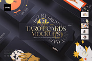 Tarot Cards Mockup Set v.4, a Merchandise Mockup by creatsy5 (Thumbnail 1 of 12)