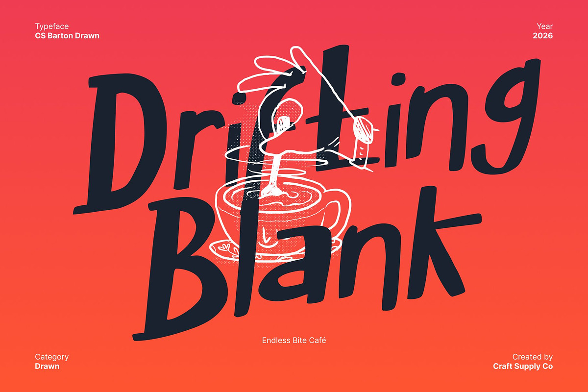 CS Barton Drawn, a Sans Serif Font by Craft Supply Co. (Photo 2 of 8)