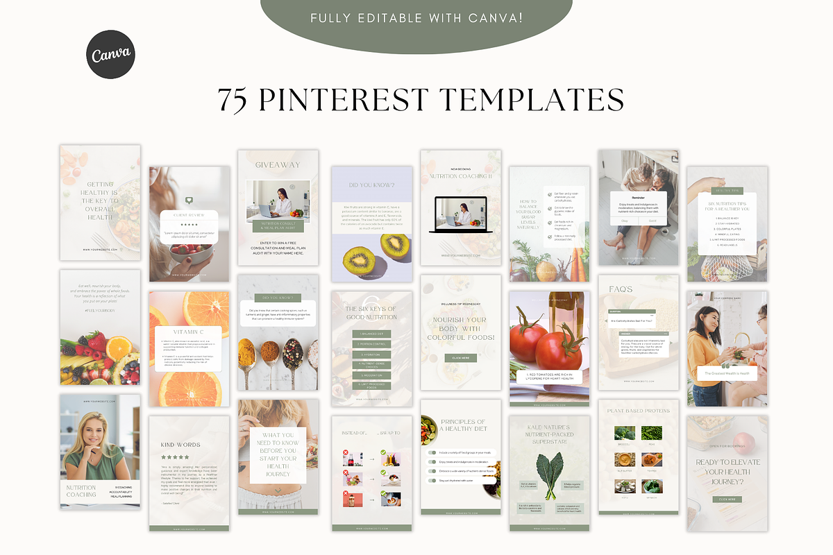 Nutrition Social Media Templates, a Social Media Template by Gebers Marketing & Design (Photo 3 of 10)
