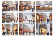Paris Landscape, a Background Graphic by by creative paper (Thumbnail 10 of 13)