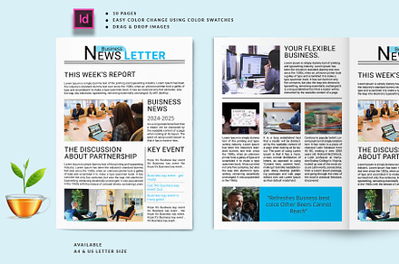 Newsletter Design, a Brochure Template by ROJI CREATOR