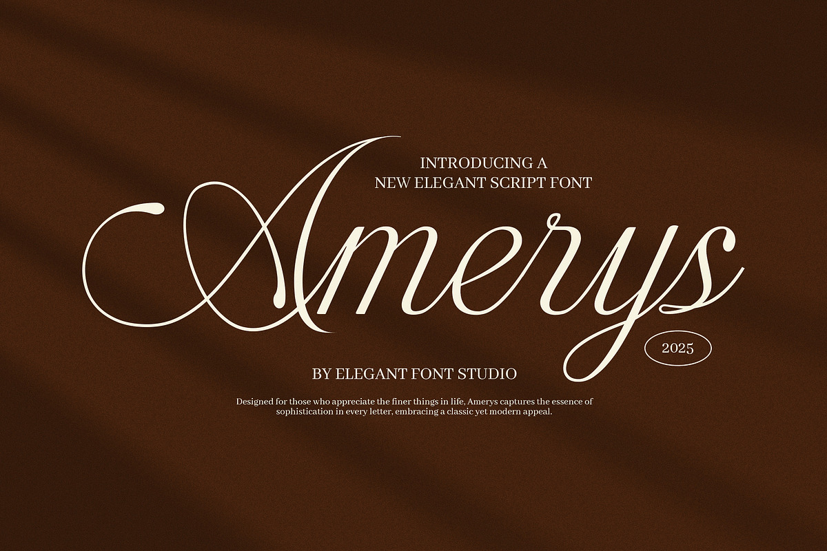 Amerys Wedding Script Font, a Script Font by Elegant Font (Photo 1 of 9)