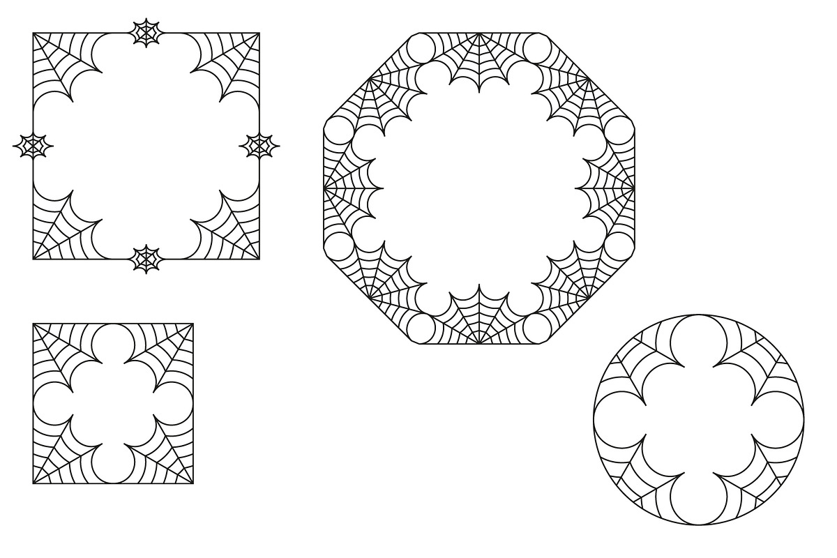 Cobweb Decorative Elements, an Object Graphic by Kessens (Photo 1 of 8)