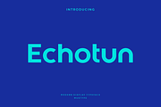 Echotun - Modern Logo Typeface, a Font by garismantra (Thumbnail 1 of 4)