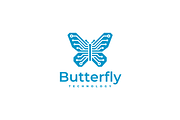 Butterfly Technology Logo, a Branding & Logo Template by yopie (Thumbnail 1 of 3)