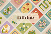 Snakes and Florals - Illustrations, an Animal Illustration by Satilluss (Thumbnail 2 of 7)