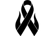 Black Awareness Ribbon Icon Set, a Healthcare Illustration by Artivon (Thumbnail 51 of 51)