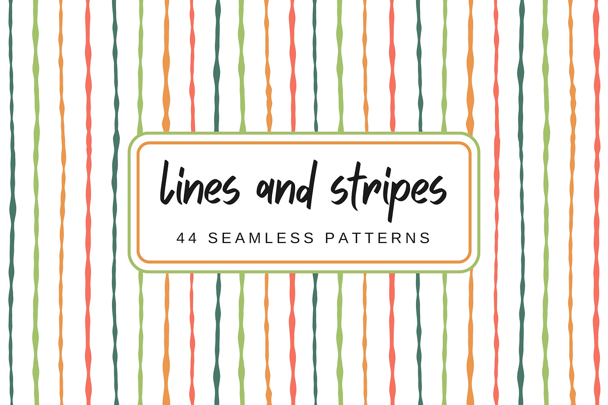 Lines & Stripes Vintage Patterns, a Background Graphic by Kristina Chistiakova (Photo 1 of 8)