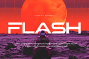 Flash – Modern Futuristic Font, a Sans Serif Font by overlaytemplates (Thumbnail 1 of 5)
