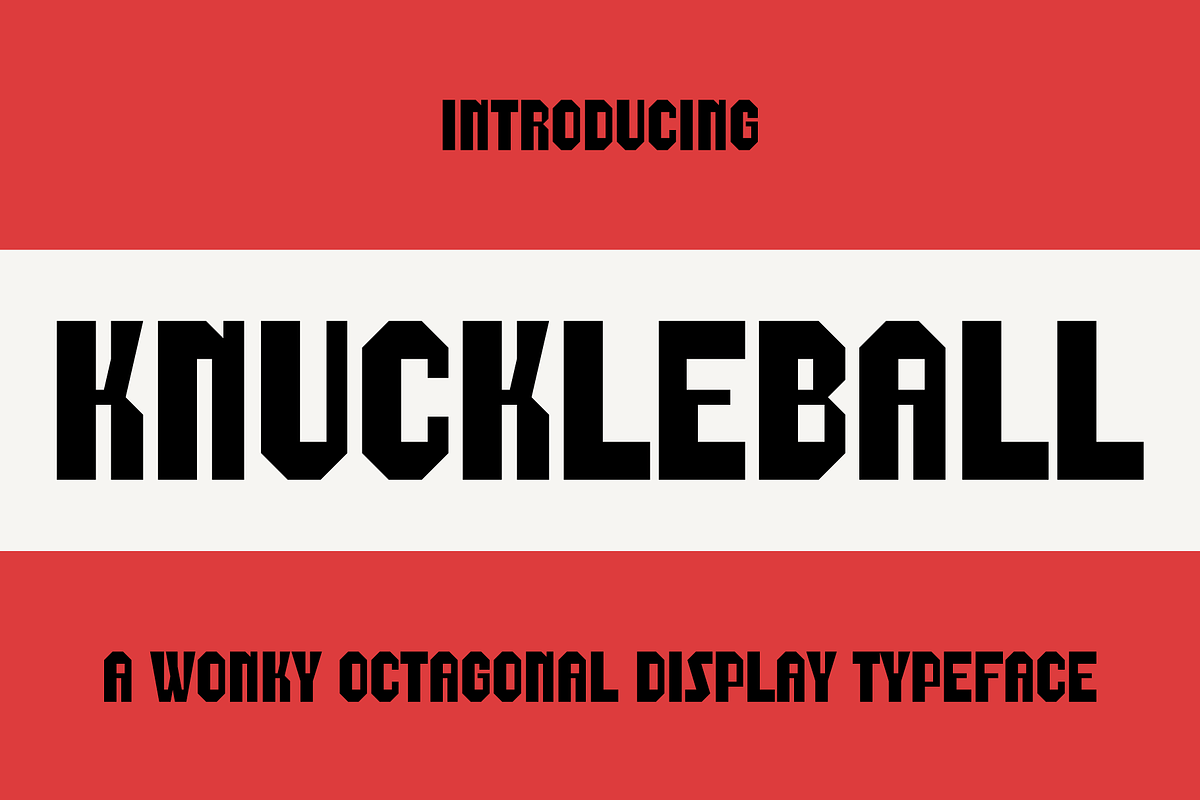 Knuckleball, a Sans Serif Font by Bebop Font Foundry (Photo 1 of 7)