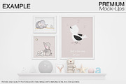 Nursery Wallpaper & Frames Mockups, a Product Mockup by mock-ups (Thumbnail 7 of 23)