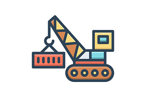 Heavy weighty color icon, a Duotone Icon by Creative priyanka