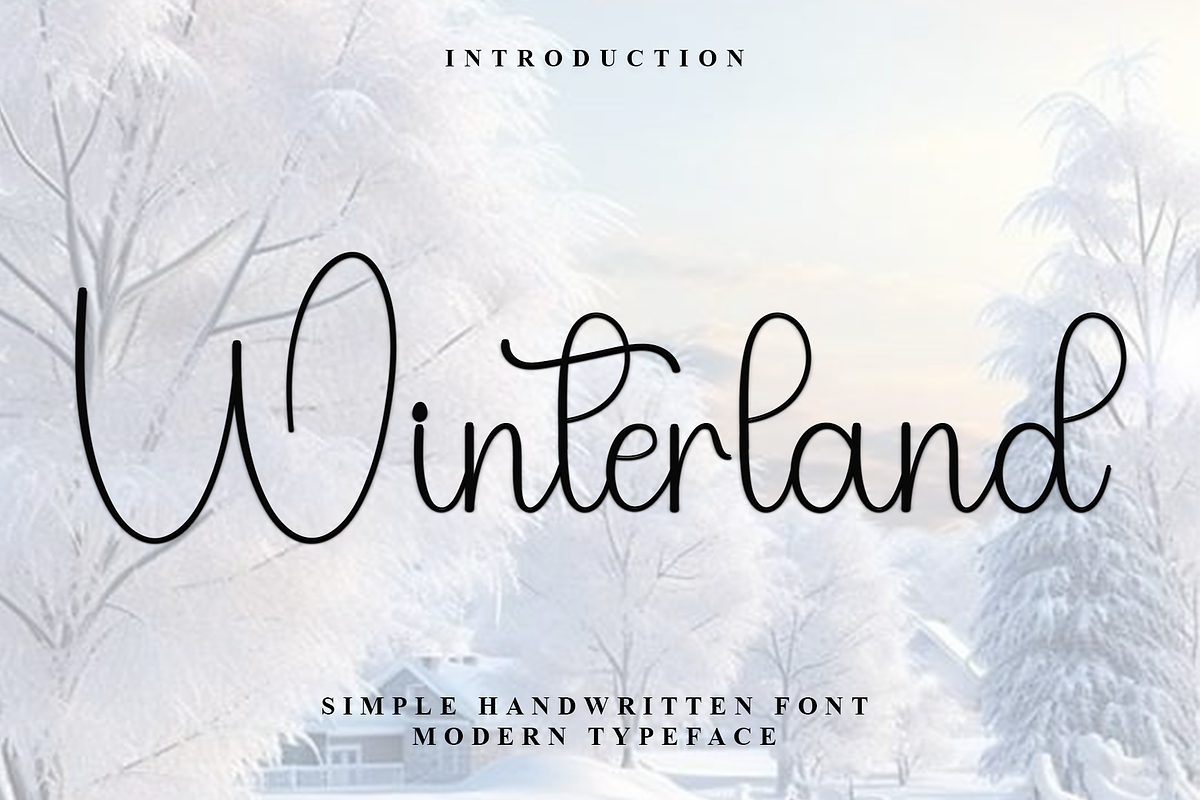 Winterland, a Handwritten Font by InermediaSTUDIO (Photo 1 of 8)