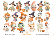 Spooky Halloween Clipart PNG, a Seasonal Illustration by MockupWizard (Thumbnail 2 of 6)