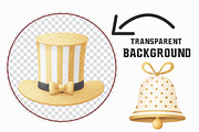 Golden Glitter Happy New Year Clipar, an Illustration by Libby Wishes (Thumbnail 2 of 6)